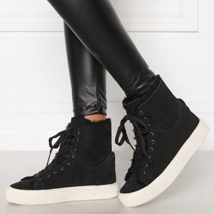 Ugg Beven Genuine Shearling Hightop Sneaker Size 8